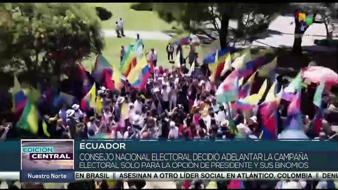 Inician campaña electoral de cara a las elecciones en Ecuador