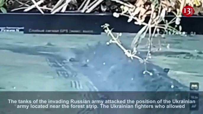 The Ukrainian army let the attacking Russian tank column close and ambushed it