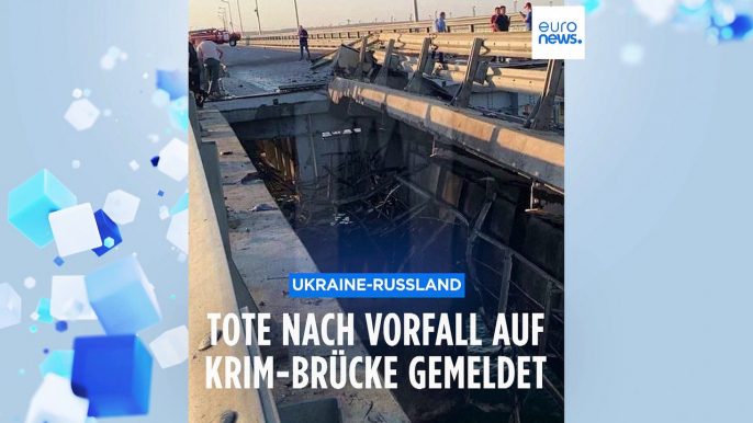 Tote auf der Brücke zur von Russland besetzten Krim - Moskau spricht von "Terrorakt" der Ukraine