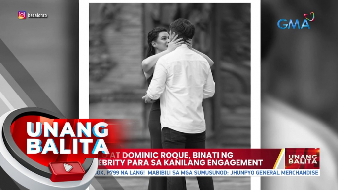 Bea Alonzo at Dominic Roque, binati ng ilang celebrity para sa kanilang engagement | UB