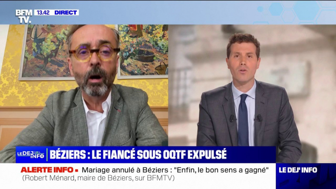 Mariage refusé à Béziers: Robert Ménard se dit "content" après l'expulsion du fiancé