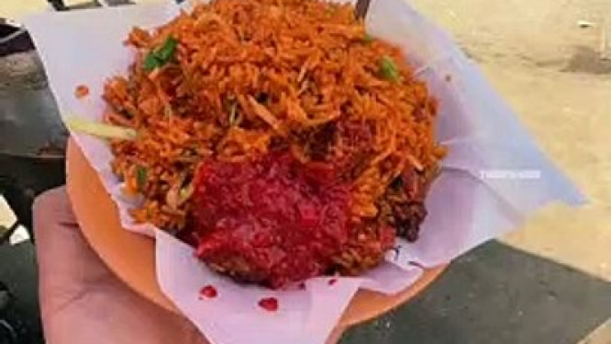 Kung Fu Style Schezwan Manchurian Rice _ Indian Street Food _  #shortvideo #shorts