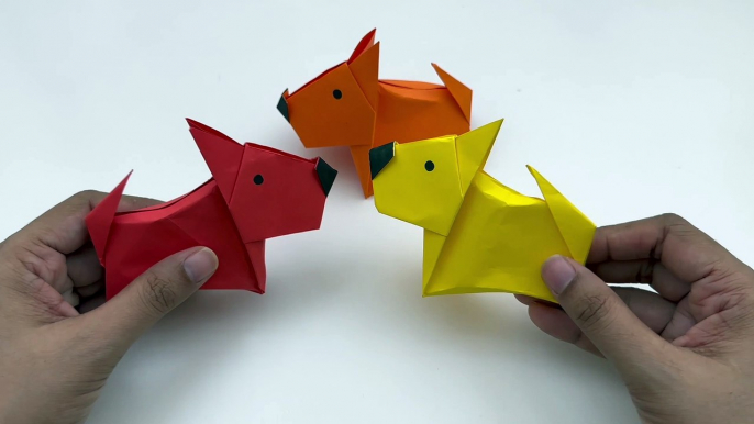 How To Make Easy Paper DOG For Kids / paper craft / Paper Craft Easy / KIDS crafts / Dog craft