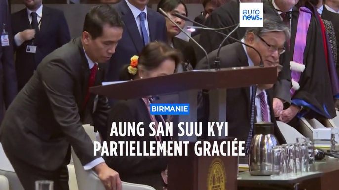 Birmanie: L’ex-dirigeante civile Aung San Suu Kyi, détenue depuis le coup d’Etat militaire de 2021, a bénéficié d’une grâce partielle dans le cadre d’une amnistie de la junte - VIDEO