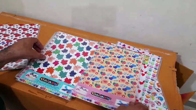 Unboxing and Review of A4 Printed Decorative Paper 80 GSM Thick Sheets Printed for Origami, Scrapbooking, Hobby Crafts, Project Work