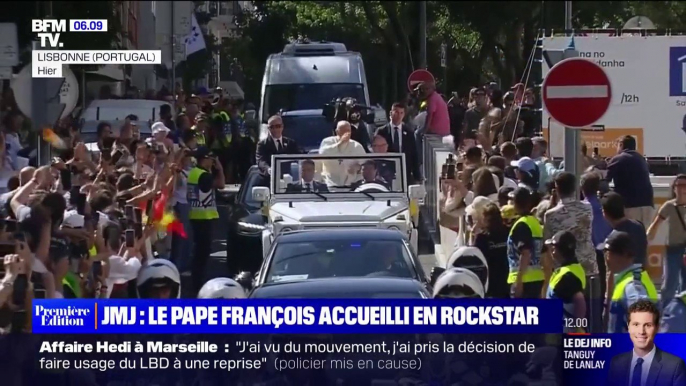 Le pape François accueilli par 500.000 jeunes fidèles aux JMJ à Lisbonne