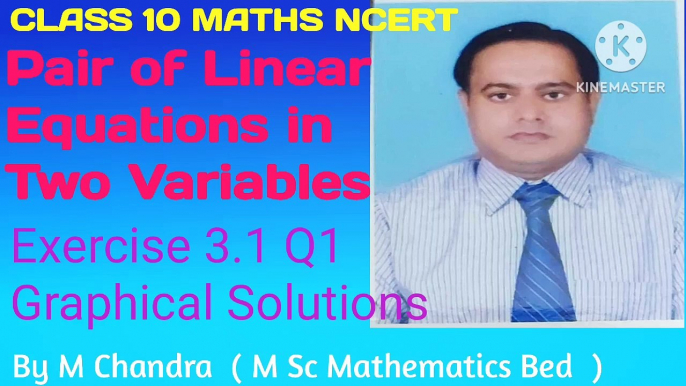 Class 10 Maths NCERT Exercise 3.1 Q1 | Pair of Linear Equations in Two Variables Exercise 3.1 Q1| Class 10 Maths Exercise 3.1 Q1 | 10 Maths Ex3.1 Q1 | 10 Maths Ex 3.1 Q1 Graphical Solutions |