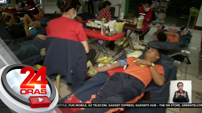 1,545 blood bags, nalikom sa bloodletting ng GMA Kapuso Foundation at PRC, as of 7pm today | 24 Oras