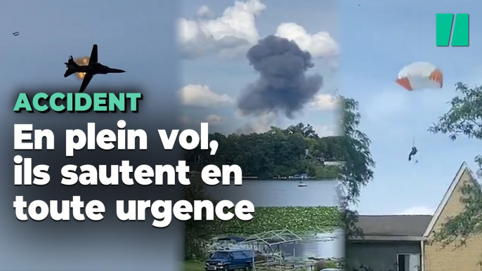 Dans le Michigan, le pilote et son passager s’éjectent en urgence d’un avion lors d’un show aérien