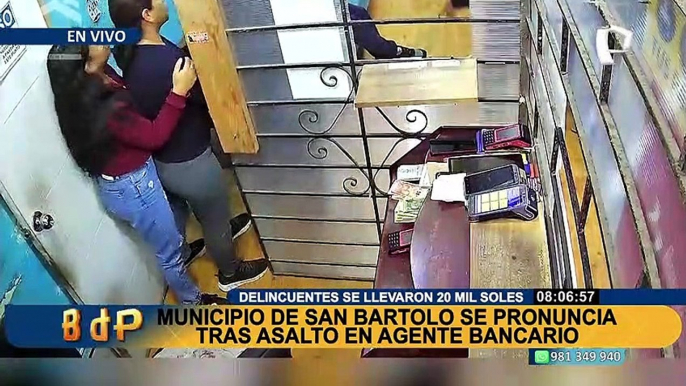 San Bartolo: asaltan agente bancario y se llevan más de S/25 mil a pocos metros de comisaría