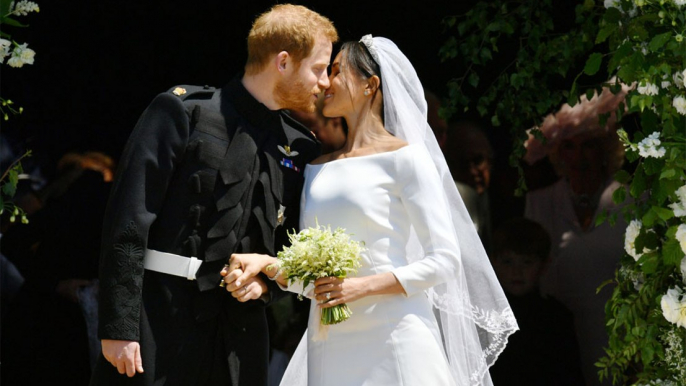 King Charles was 'in awe' of Duchess Meghan Markle's wedding gown