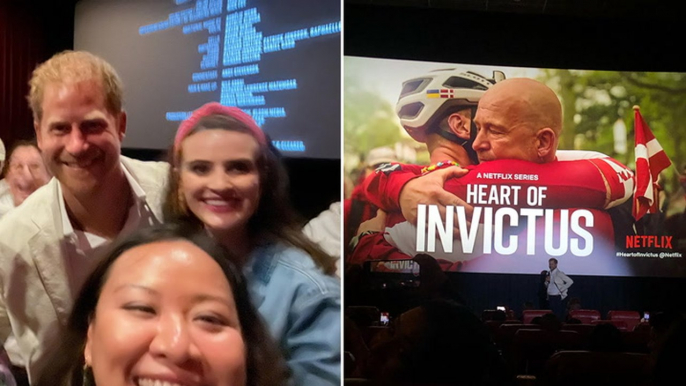 Prince Harry surprises cinema-goers at premiere of Invictus Games Netflix documentary