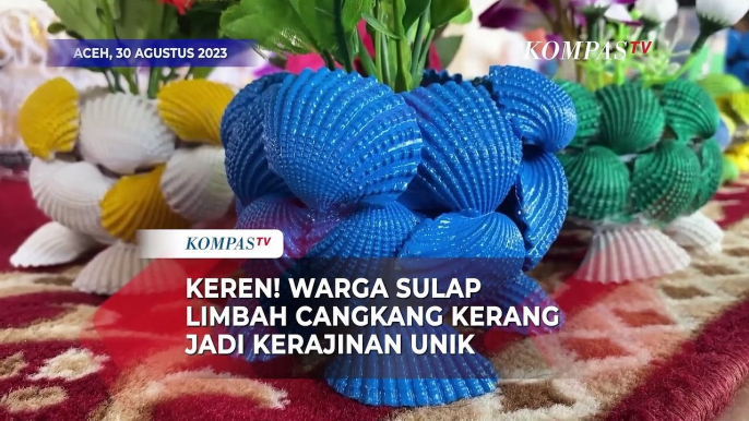 Keren! Warga Ubah Limbah Cangkang Kerang Jadi Kerajinan Unik