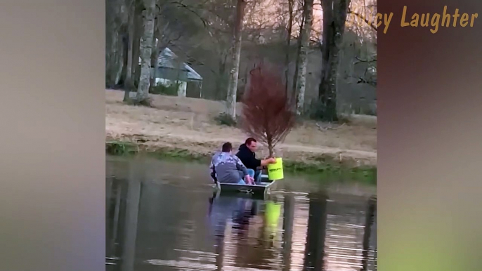 New Year's Splash: The Epic Christmas Tree Toss Fail!