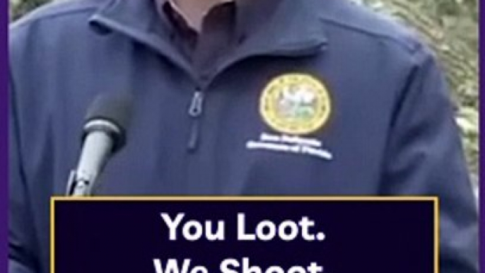 Idalia Florida: "You Loot... We Shoot..." DeSantis Gives Warning to Would-be Looters After Idalia Hurricane