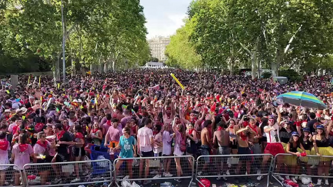 Desfile de peñas en las Fiestas de Valladolid