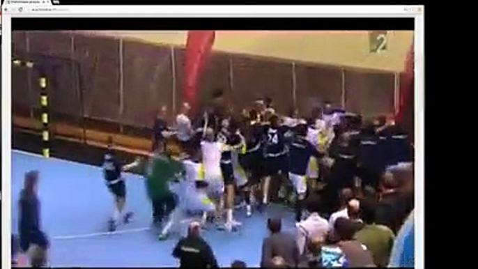 Bagarre générale lors d'un match de handball