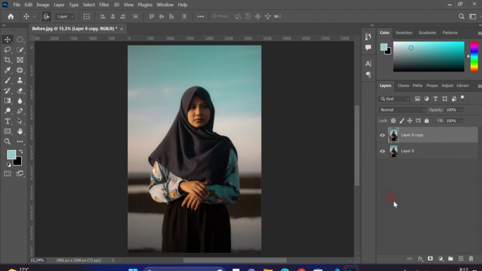 menambah kecerahan foto dengan photoshop