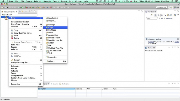 PROGRAMMING IN JAVA using Eclipse - Tutorial 7 | Custom Classes (Part 1)