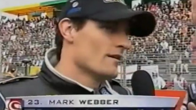 2002 F1 Australian GP - Mark Webber grid interview