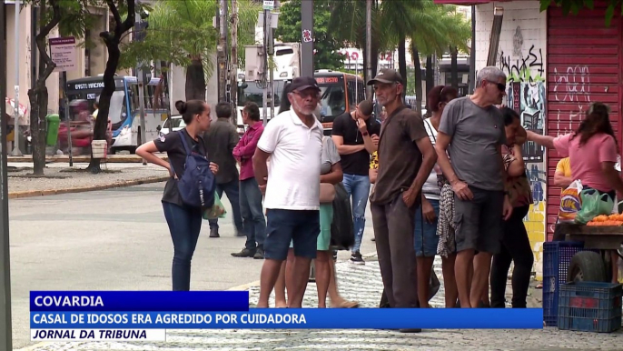 Casal de idosos era agredido por cuidadora