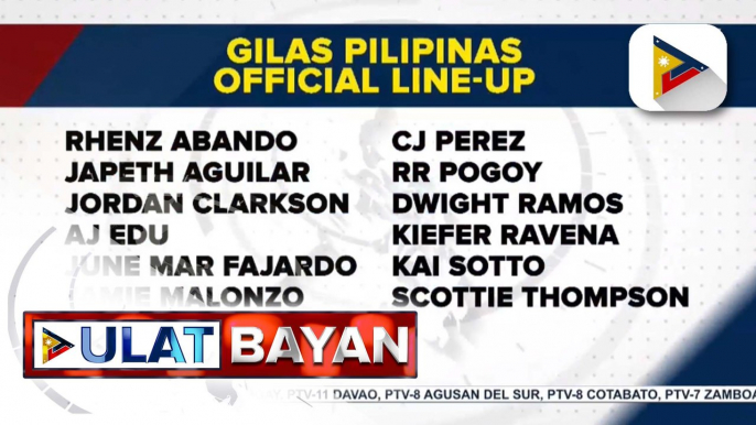 12-man team ng Gilas Pilipinas sa FIBA World Cup, pinangalanan na ng SBP