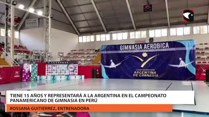 Tiene 15 años y representará a la Argentina en el campeonato panamericano de gimnasia en Perú