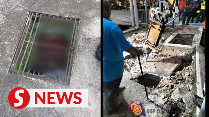 Body of homeless man found in drain in Batu Pahat