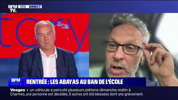 Iannis Roder (Fondation Jean-Jaurès): "Les jeunes filles qui portent des abayas, a priori, elles pratiquent une religion particulière, donc ce vêtement tombe sous le coup de la loi"