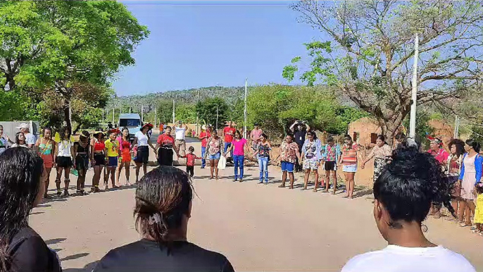 Protesto contra o marco temporal fecha BR-135, no Norte de Minas