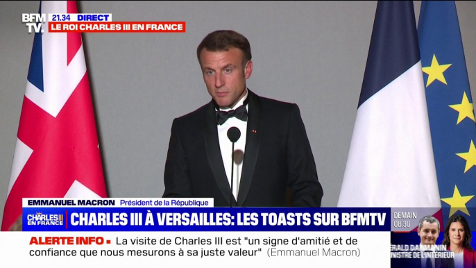 Emmanuel Macron à Charles III: "Ce soir, nous pensons profondément à [Elizabeth II] et au prince Philip"