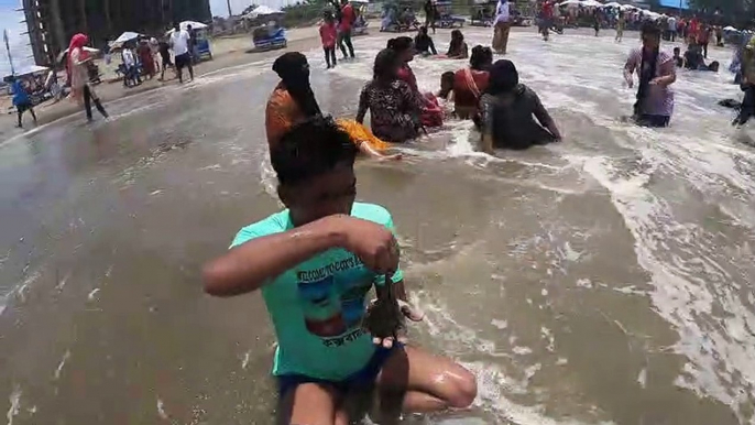 COXS BAZAR SEA BEACH  Tour of Sugandha Beach  Sea Bath Activities and Beach