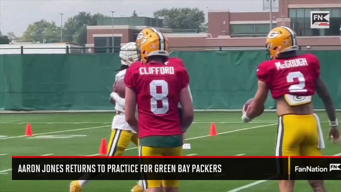 Aaron Jones Returns to Practice for Green Bay Packers