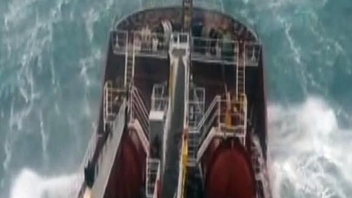 Conquering the Fury: Big Ships Battling Monstrous Storms and Giant Waves #extremeweather