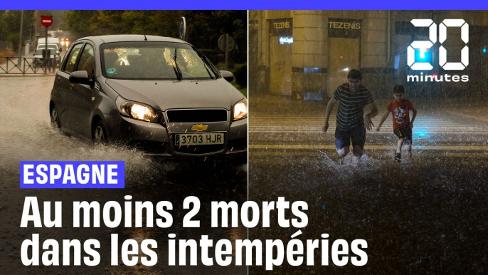 Espagne : Au moins deux morts et un disparu suite aux pluies torrentielles