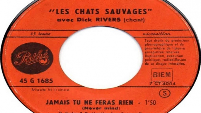 Les Chats Sauvages & Dick Rivers_Jamais tu ne feras rien (1962)