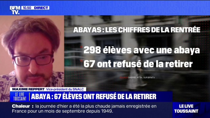 "Il serait trompeur de résumer cette rentrée à l'interdiction de l'abaya" affirme Maxime Reppert