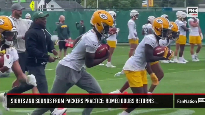Sights and Sounds from Green Bay Packers Practice: Romeo Doubs Returns