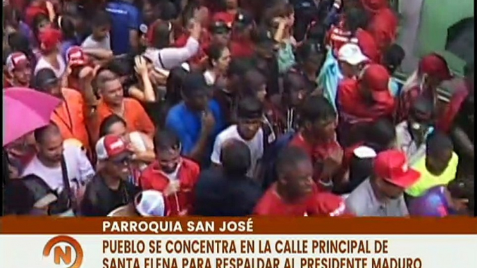 Caracas | Habitantes de la parroquia San José se movilizan en respaldo al Presidente Nicolás Maduro