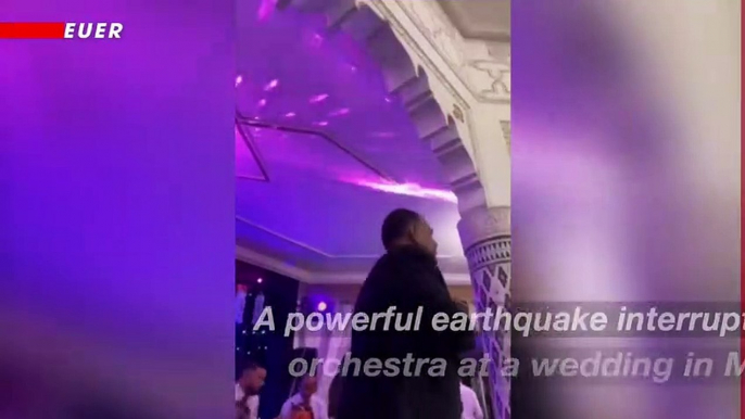 Video Captured Moment Moroccan Wedding Ceremony Is Interrupted by Earthquake