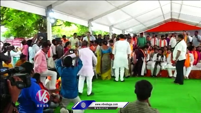 Bandi Sanjay Participates In BJP Deeksha At Indira Park Hyderabad |V6 News