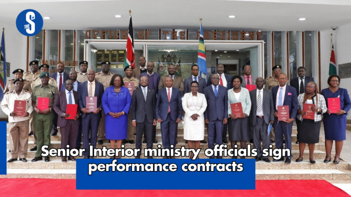 Senior Interior ministry officials sign performance contracts