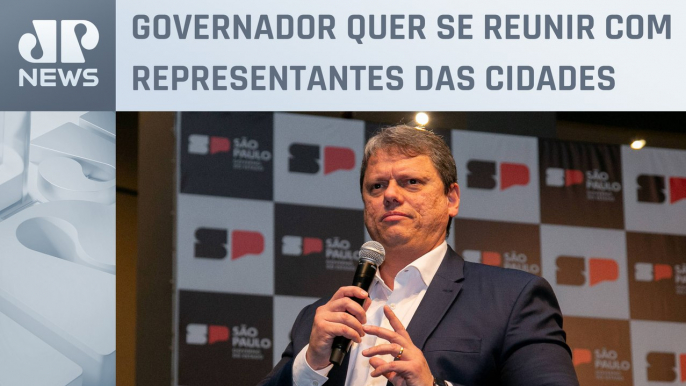 Tarcísio busca apoio de prefeitos para privatização da Sabesp