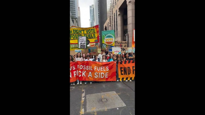 Thousands of climate activists and indigenous groups join fossil fuel protest in New York