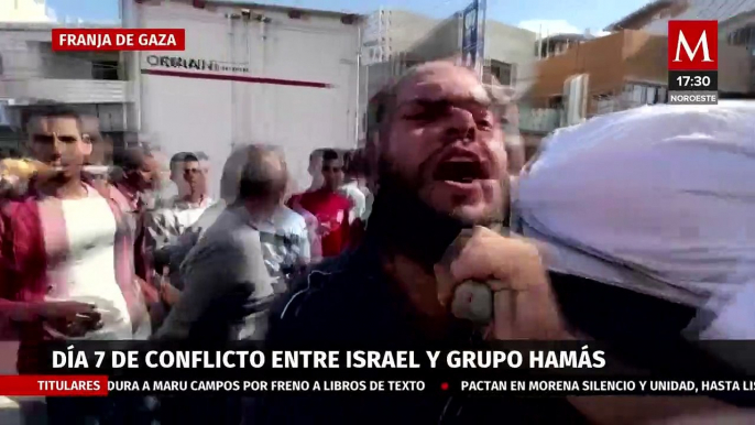 Día 7 de conflicto entre Israel y Grupo Hamás; el Ejército Israelí busca rehenes en Gaza