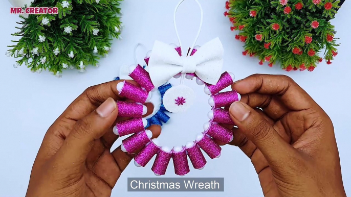 DIY Christmas Tree Ornaments | How To Make Easy Christmas Wreath | Custom Christmas Decoration Ideas
