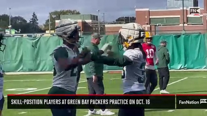 Skill-Position Players at Green Bay Packers Practice on Oct. 16