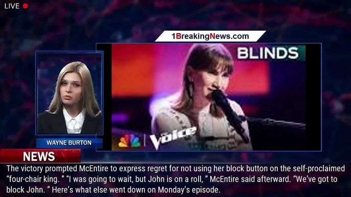 'The Voice': Reba McEntire loses 4-chair singer with John Legend block - 1breakingnews.com