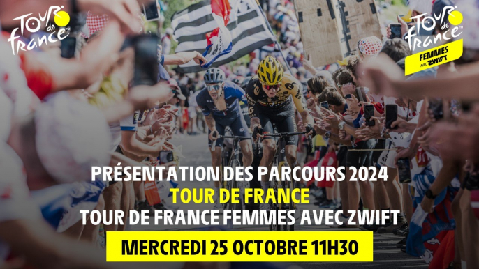 Présentation des parcours 2024 du Tour de France et du Tour de France Femmes avec Zwift - #TourDeFrance
