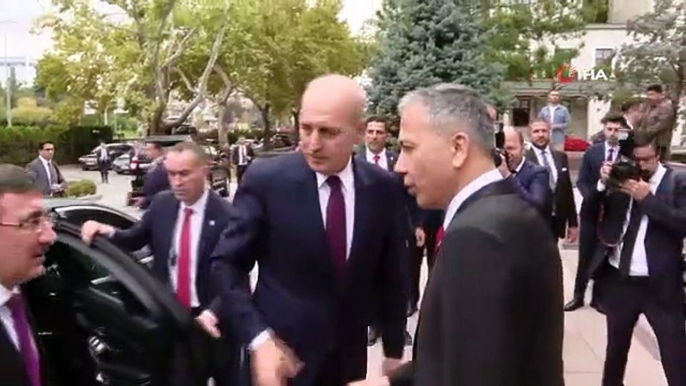 Le président de la Grande Assemblée nationale turque, Numan Kurtulmuş, a rendu visite au ministre de l'Intérieur Ali Yerlikaya